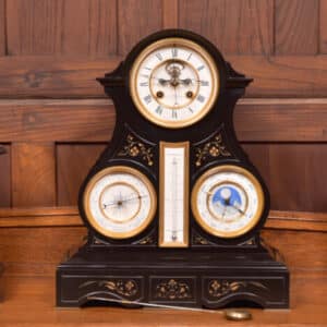 French 3pc Clock Set By Le Roy Et Fils Of Paris SAI2464 Antique Clocks