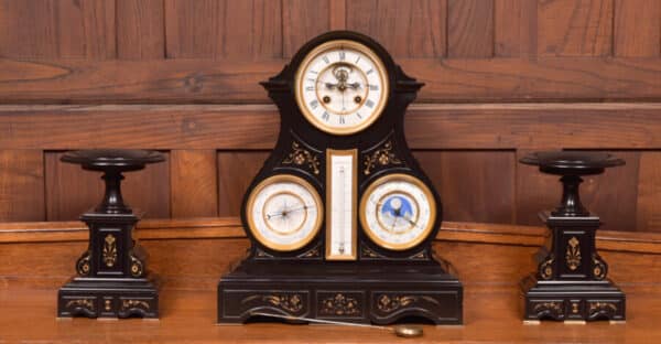 French 3pc Clock Set By Le Roy Et Fils Of Paris SAI2464