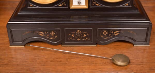 French 3pc Clock Set By Le Roy Et Fils Of Paris SAI2464 - Image 2