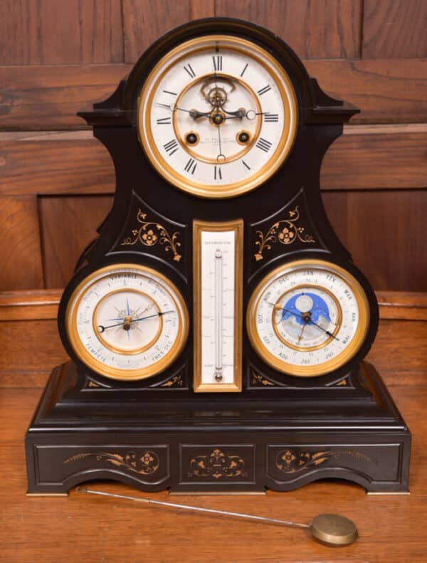 French 3pc Clock Set By Le Roy Et Fils Of Paris SAI2464 - Image 4