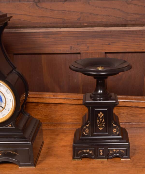 French 3pc Clock Set By Le Roy Et Fils Of Paris SAI2464 - Image 5