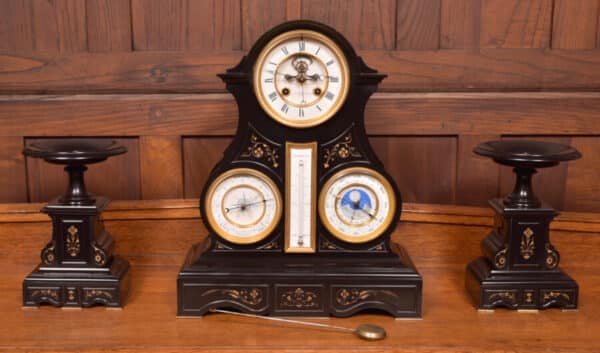 French 3pc Clock Set By Le Roy Et Fils Of Paris SAI2464 - Image 11