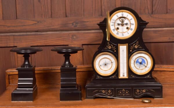 French 3pc Clock Set By Le Roy Et Fils Of Paris SAI2464 Antique Clocks 11