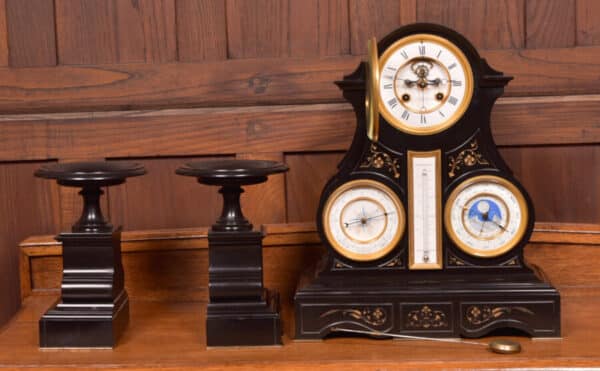 French 3pc Clock Set By Le Roy Et Fils Of Paris SAI2464 - Image 9