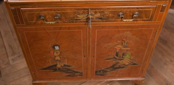 Walnut Chinoiserie Bureau SAI2468 Antique Bureau 16