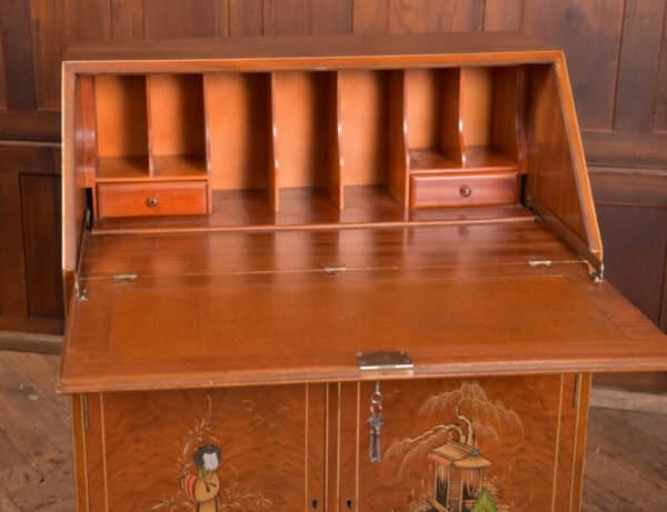 Walnut Chinoiserie Bureau SAI2468 - Image 2