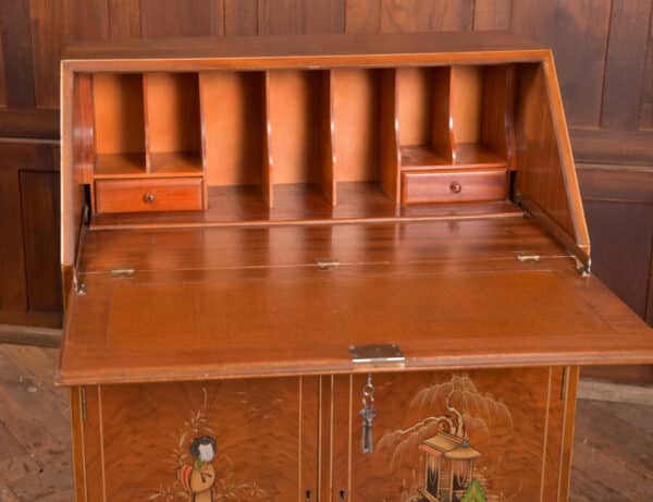 Walnut Chinoiserie Bureau SAI2468 Antique Bureau 4