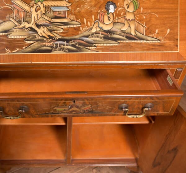 Walnut Chinoiserie Bureau SAI2468 Antique Bureau 15