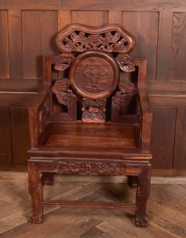 Chinese Hardwood Arm Chair SAI2472 - Image 7