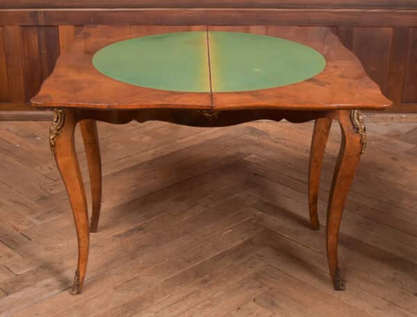 Victorian Walnut Card Table SAI2491 - Image 6