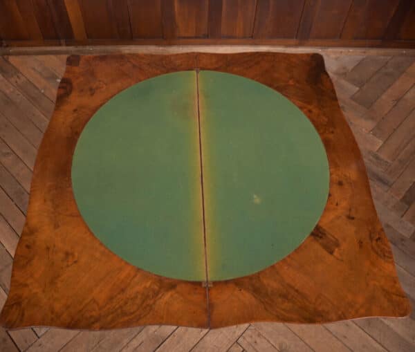 Victorian Walnut Card Table SAI2491 - Image 4