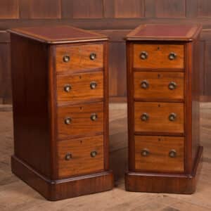 Pair Of Victorian Mahogany Bedside Drawers SAI2493 Antique Chest Of Drawers