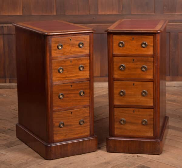 Pair Of Victorian Mahogany Bedside Drawers SAI2493