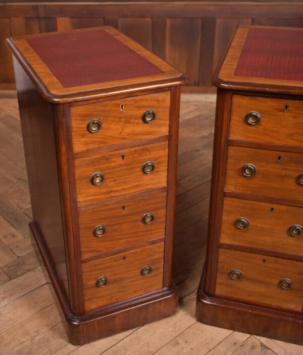 Pair Of Victorian Mahogany Bedside Drawers SAI2493 Antique Chest Of Drawers 5