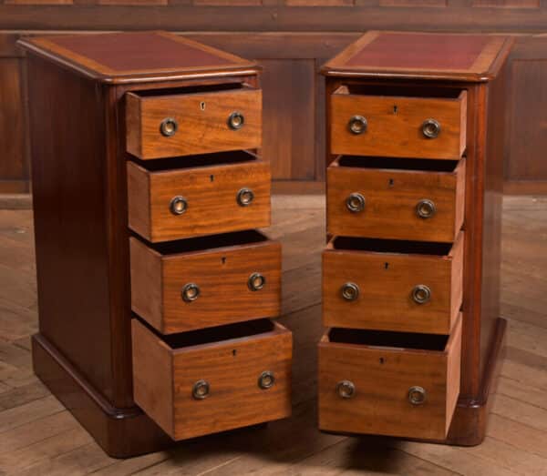 Pair Of Victorian Mahogany Bedside Drawers SAI2493 Antique Chest Of Drawers 16