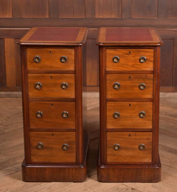 Pair Of Victorian Mahogany Bedside Drawers SAI2493 Antique Chest Of Drawers 13