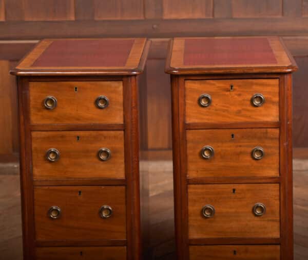 Pair Of Victorian Mahogany Bedside Drawers SAI2493 Antique Chest Of Drawers 11