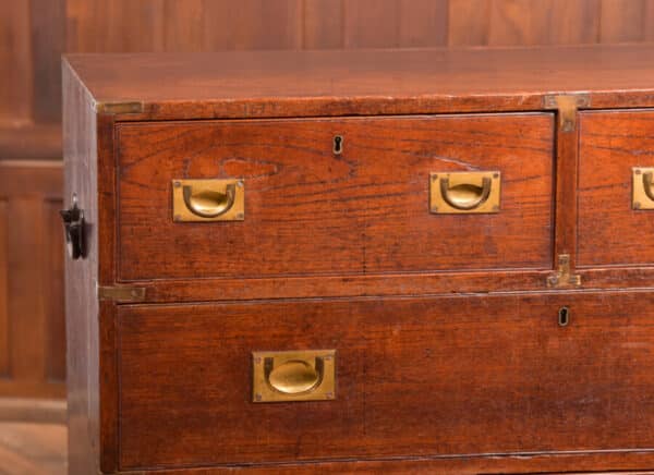 Teak Campaign Chest SAI2502 Antique Chest Of Drawers 4