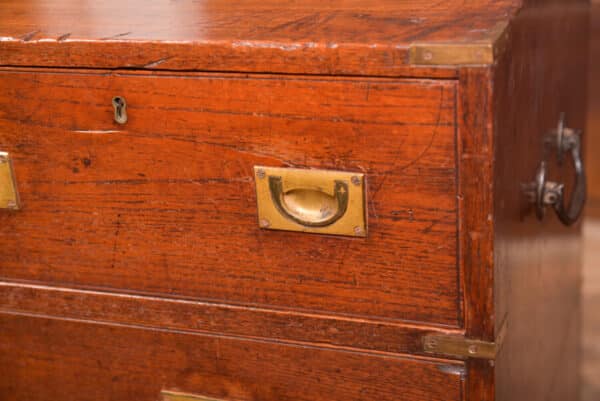 Teak Campaign Chest SAI2502 Antique Chest Of Drawers 5