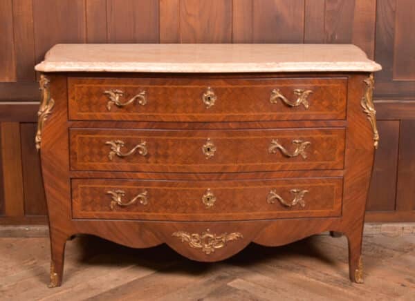 Marble Top Rosewood Commode/ Chest Of Drawers SAI2511