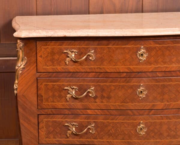 Marble Top Rosewood Commode/ Chest Of Drawers SAI2511 Antique Chest Of Drawers 7