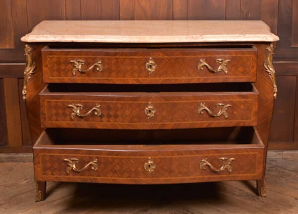 Marble Top Rosewood Commode/ Chest Of Drawers SAI2511 - Image 4