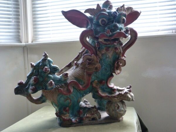 Antique Chinese sculpture- Foo dog Antique Sculptures 3