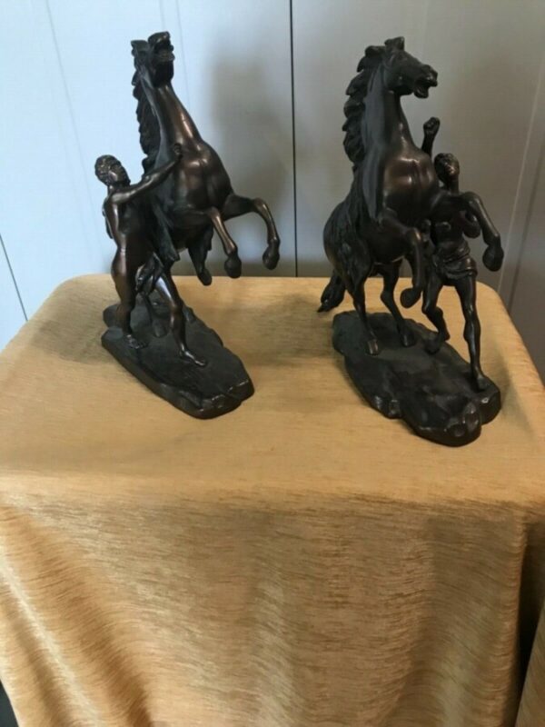Antique Marley Horses Bronze Antique Sculptures 3