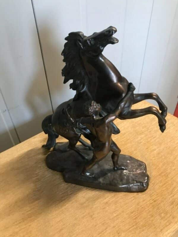 Antique Marley Horses Bronze Antique Sculptures 5