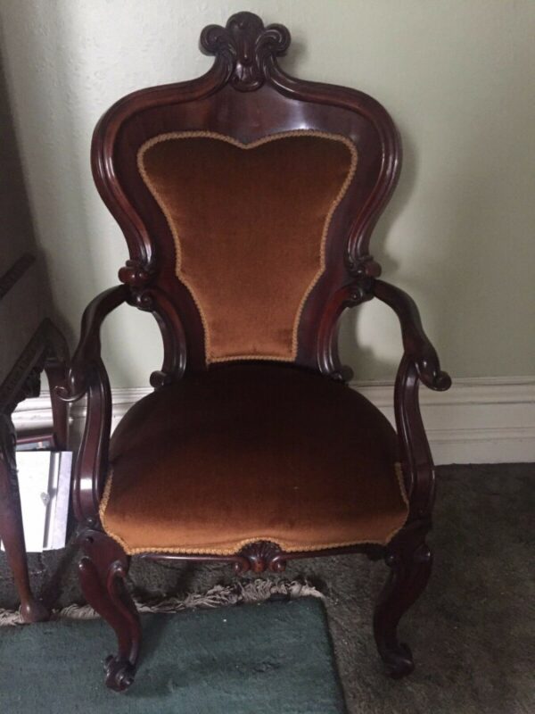 Antique Library Chair 19th Century Antique Chairs 3