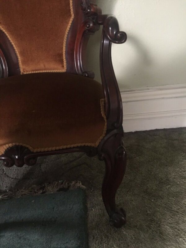 Antique Library Chair 19th Century Antique Chairs 4