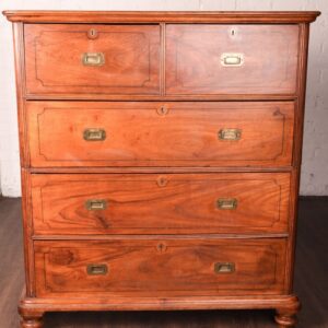 Camphor Wood Campaign Chest Of Drawers SAI1052 Antique Draws