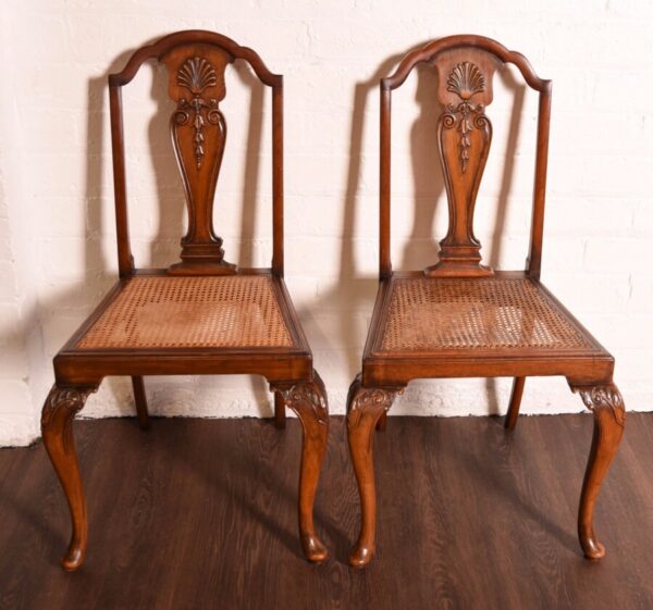 Pair Of Walnut Bergere Hall Chairs SAI1069 - Image 9
