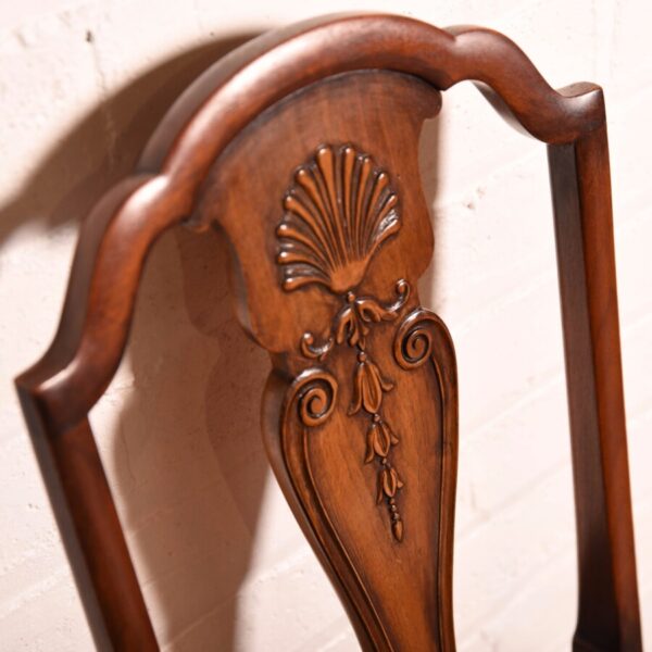 Pair Of Walnut Bergere Hall Chairs SAI1069 - Image 7