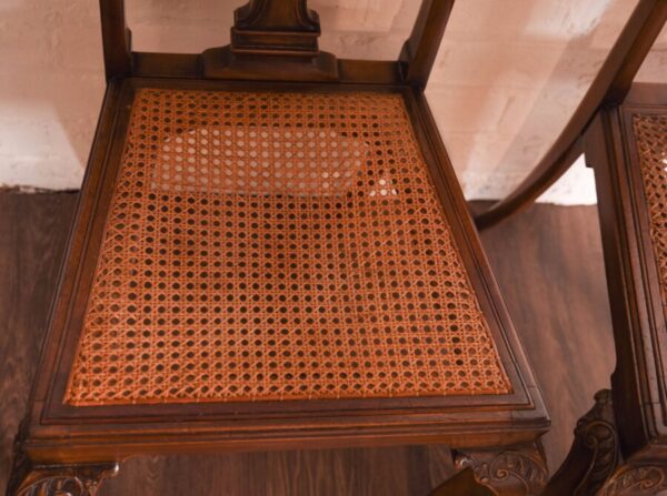 Pair Of Walnut Bergere Hall Chairs SAI1069 - Image 6