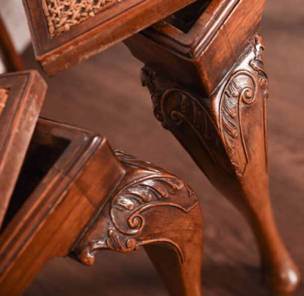 Pair Of Walnut Bergere Hall Chairs SAI1069 - Image 4