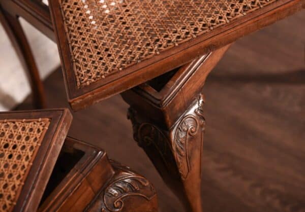 Pair Of Walnut Bergere Hall Chairs SAI1069 - Image 12