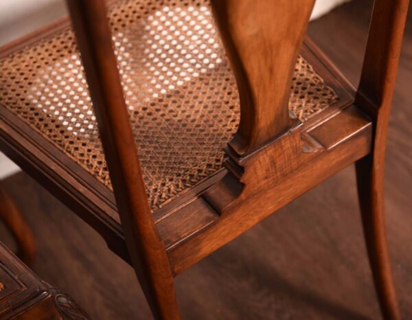 Pair Of Walnut Bergere Hall Chairs SAI1069 - Image 11