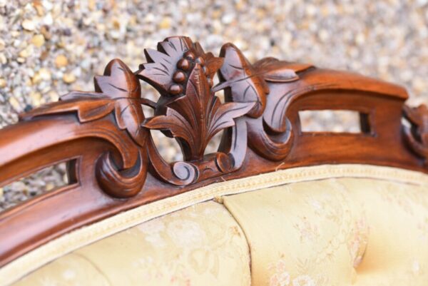 Victorian Mahogany Button Back Settee SAI1102 - Image 18