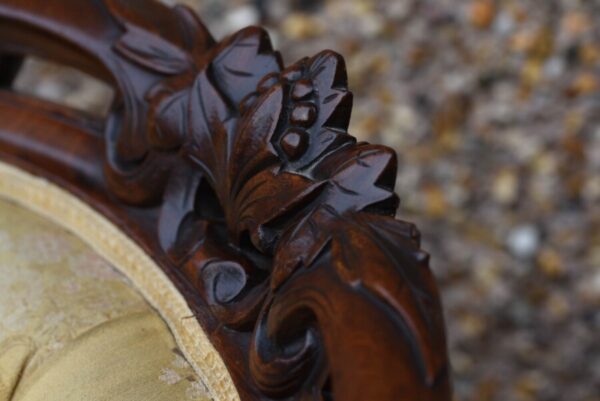 Victorian Mahogany Button Back Settee SAI1102 - Image 14