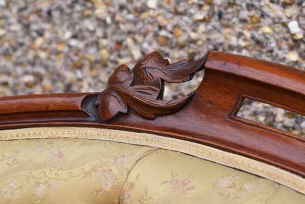 Victorian Mahogany Button Back Settee SAI1102 - Image 16
