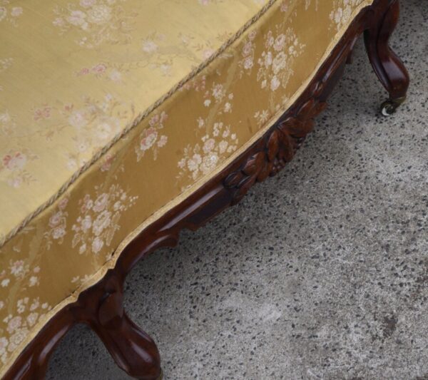 Victorian Mahogany Button Back Settee SAI1102 - Image 8
