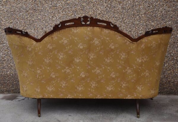 Victorian Mahogany Button Back Settee SAI1102 - Image 5