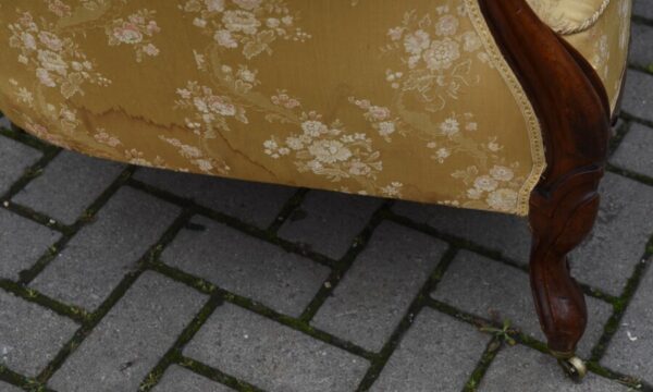 Victorian Mahogany Button Back Settee SAI1102 - Image 4
