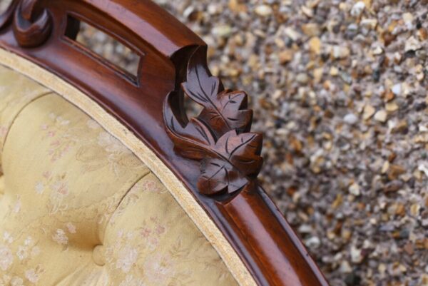 Victorian Mahogany Button Back Settee SAI1102 - Image 12