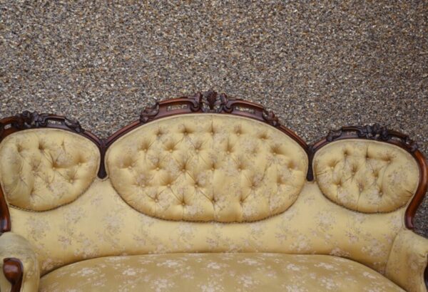 Victorian Mahogany Button Back Settee SAI1102 Antique Sofas 12
