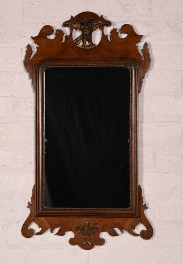 Chippendale Style Walnut Wall Mirror SAI1140 Antique Mirrors 3