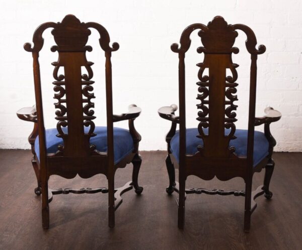 Pair Of Dutch Mahogany Low Arm Chairs SAI1173 Antique Chairs 16
