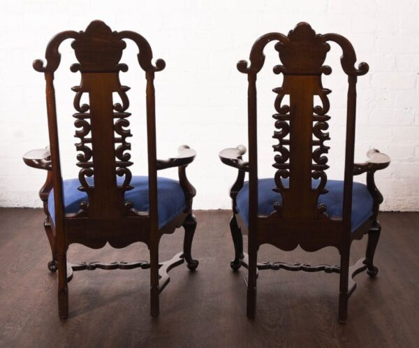 Pair Of Dutch Mahogany Low Arm Chairs SAI1173 - Image 14