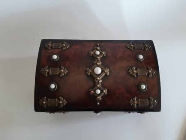 19th century French amboyna jewel box - Image 4